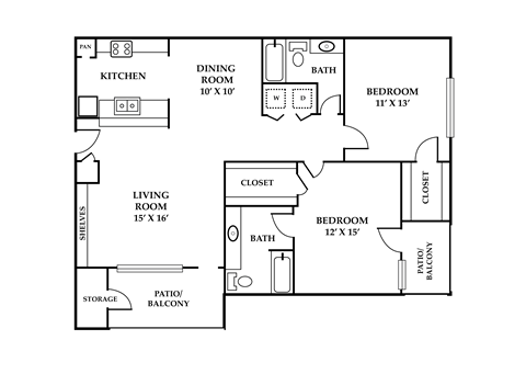 a floor plan of a home